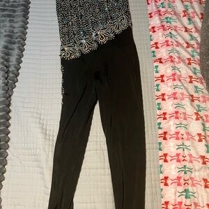 Elegant Black Beaded Juniors Leotard Jumpsuit